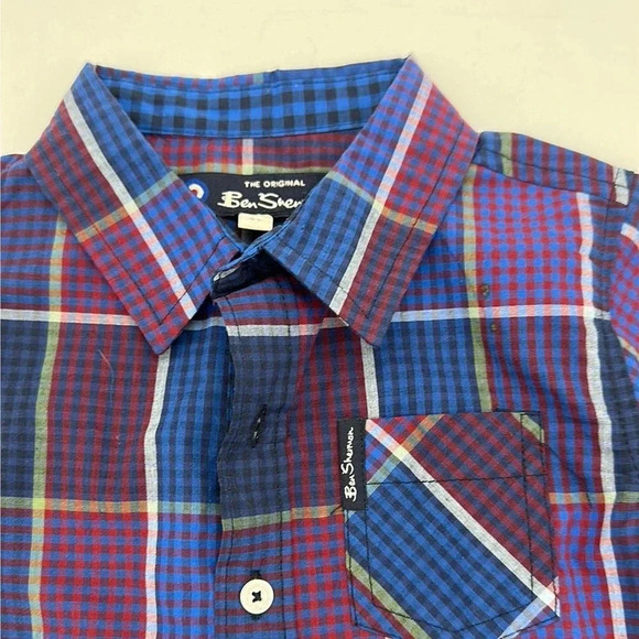 Ben Sherman Boys Button Up Plaid Shirt 2T - Picture 5 of 5